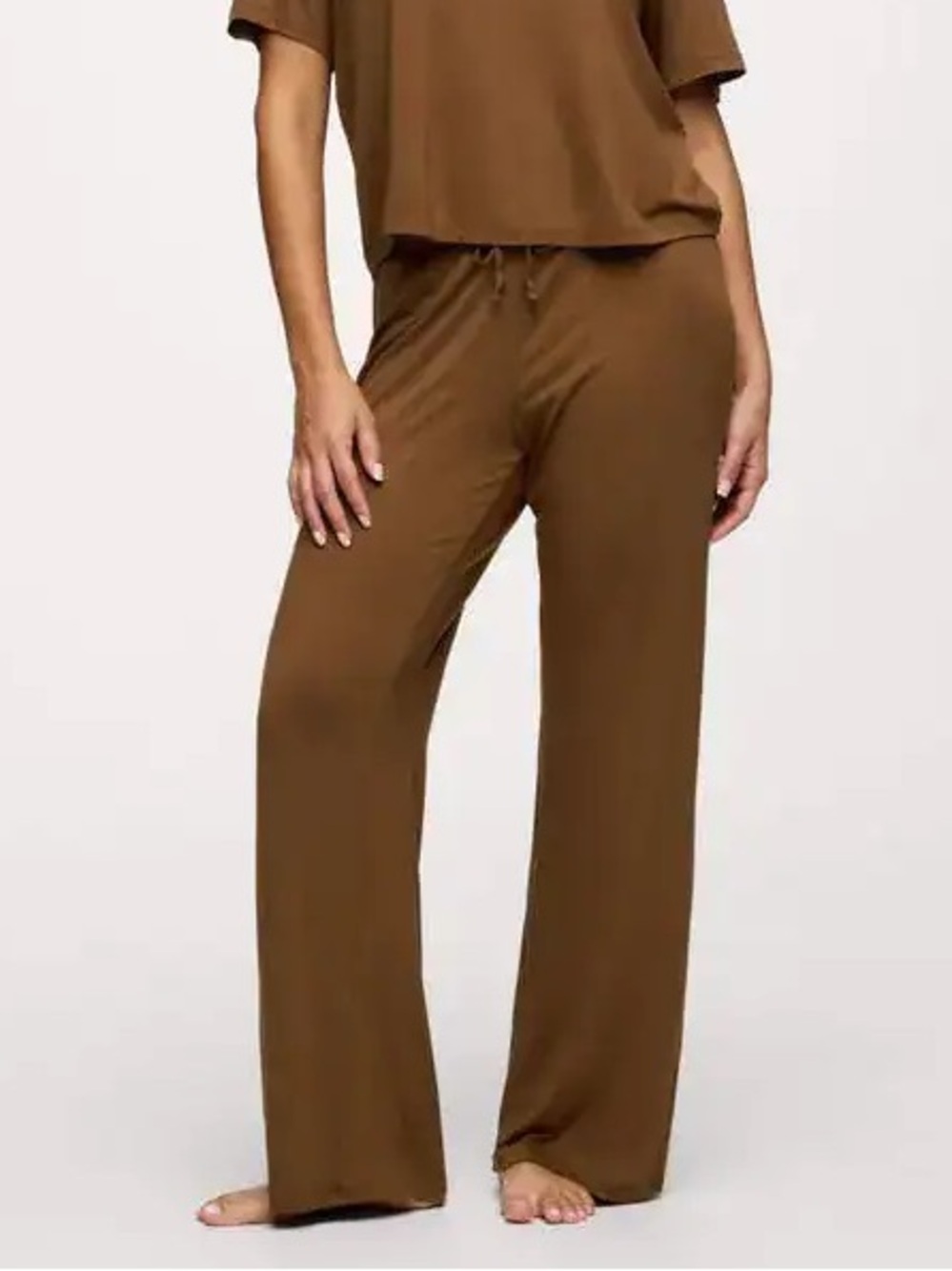 Nuuds Ribbed Pajama Pants | Chocolate | Medium